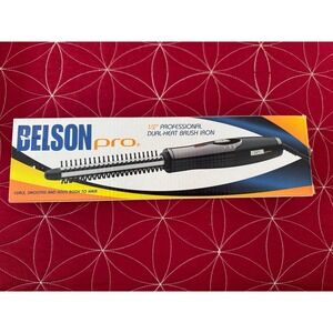 Belson Pro 1/2" Professional Dual Heat Brush Iron Hair Styler New In Box